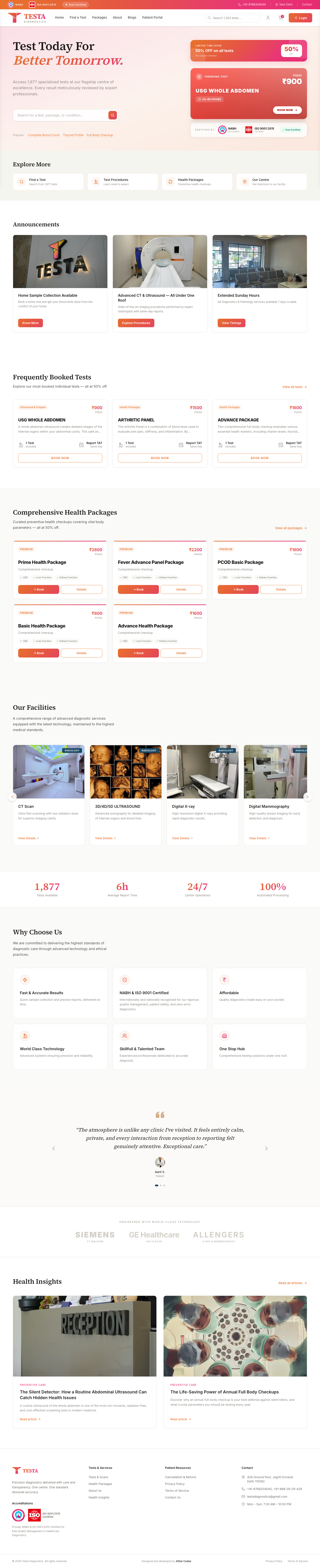 Testa Diagnostics scaling preview